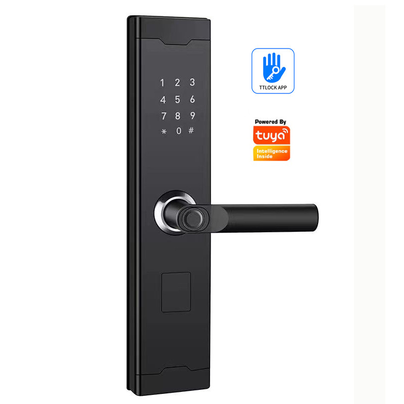 China TUYA USB Port Smart Home Door Lock Emergency Push Pull Direction For Front Door on sale