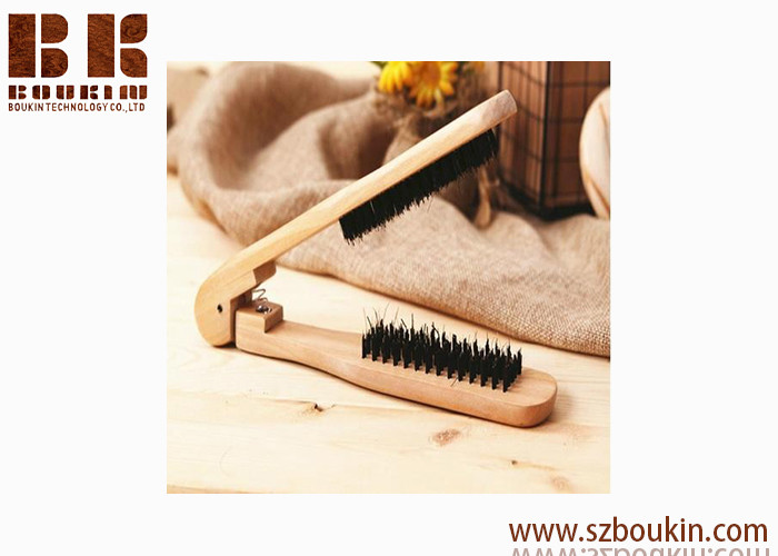 China Salon professional wooden straightening hair brush bristle splint comb on sale
