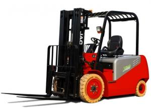 3 Ton Electric Battery Powered Forklift / Triple Mast Forklift One Year Warranty
