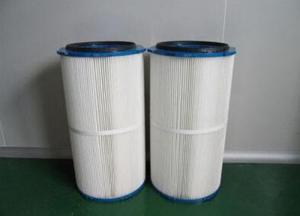 Best Replaceable Dry Dust Collector Cartridge Filter White Color 0.3u Porosity wholesale