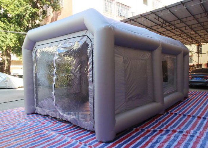 China Portable Waterproof Inflatable Car Paint Spray Booth With Cotton Filter on sale
