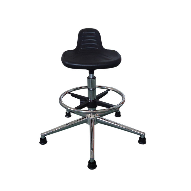 Best high-grade gas bar Height adjustable PU foam Anti-static high Square stool wholesale