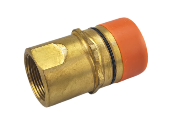 China 1-1/4 Thread Locked Brass Hydraulic Quick Connect Fittings on sale