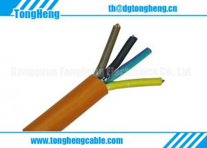 China Orange Colour 4 conductors Unshielded Low Smoke Halogen Free Cable on sale