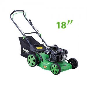 China Simple structure gasoline Petrol garden lawn mower 18 Inch Hand push on sale