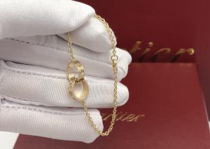 China Handmade Customized Size 18k Yellow Gold Bracelet For Ladies on sale