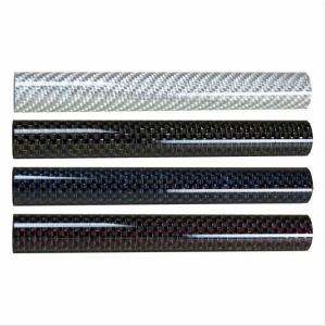 Round Carbon Fiber Rods And Tubes , Pultruded Carbon Fibre Tube