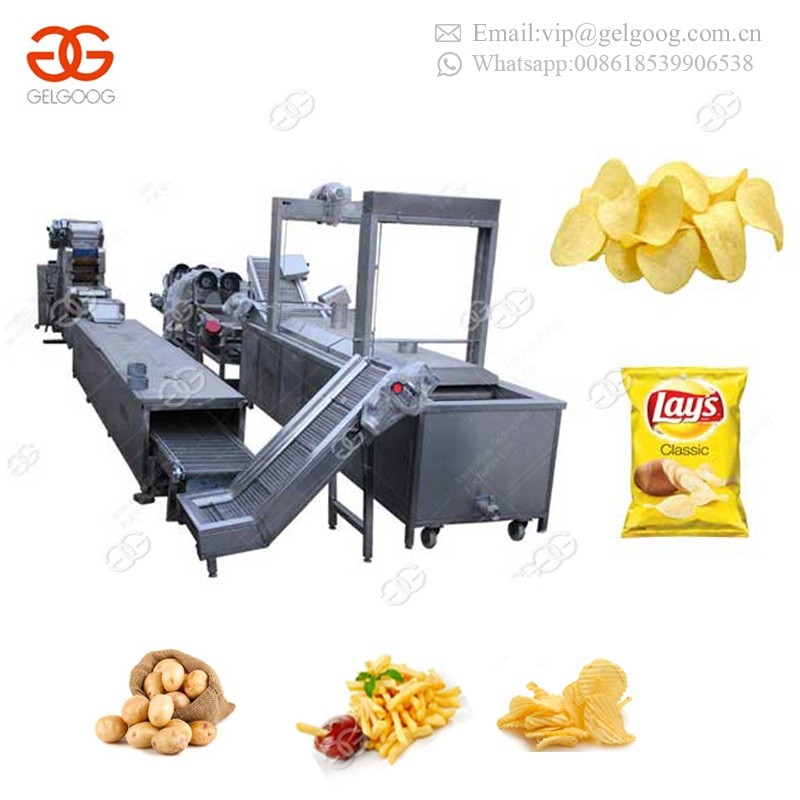 China Automatic Pork Skin Chicken Deep Frying Onion Rings Plantain Banana Production Line Potato Chips Conveyor Fryer Machine on sale