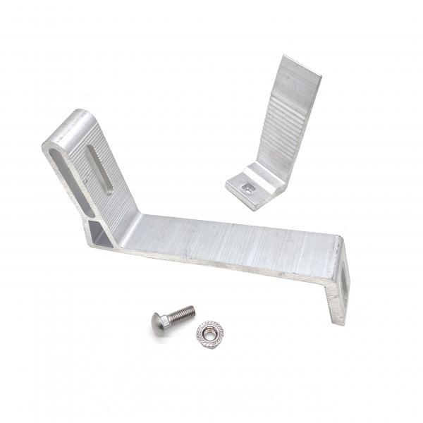 Cheap Aluminum Middle Anodized Clamp For Solar Power System for sale