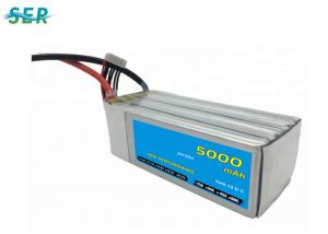 China 5000mAh RC Car Battery High Capacity Discharge Rate 25C 22.2V Long Cycle Life on sale