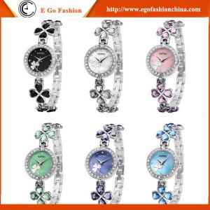 China KM06 Black Blue Purple Crystal Watch KIMIO Watches Woman Women Quartz Watch Gift Bracelet on sale