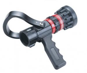 China Flow Aluminum / Brass Fire Hose Nozzle Storz Type With Pistol Grip Adjust on sale