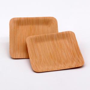 Best TUV 6'' To 10'' Disposable Craft Palm Leaf Bamboo Plates wholesale