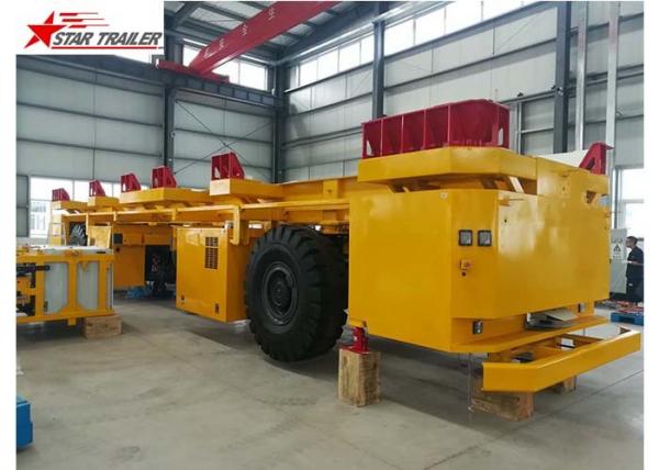 Cheap AGV Frame Load Haul Trailers , Gooseneck Steel Heavy Haulage Trailers for sale