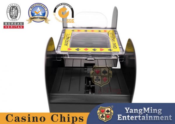 Cheap Baccarat Texas Poker Shuffle Machine 4 Pairs Black Plastic Casino Card Shuffle Machine for sale