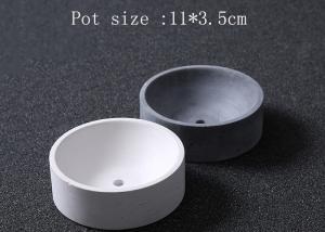 China Round Flower Pot Molds Silicone Concrete Craft Vase Molds Garden Cement Planter Molds on sale
