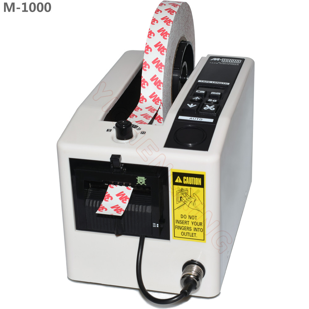 China M-1000 automatic electric adhesive tape dispenser cutter tape cutting dispenser machine on sale
