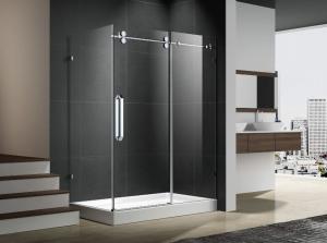 Hinge open zhejiang shower enclosure with stainless steel 304 accessories 6mm temper glass