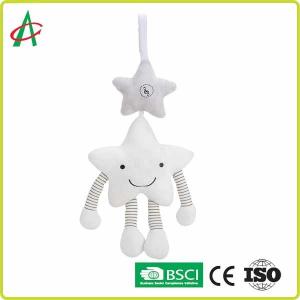 Best Star Shape Hanging Rattle Toys 38.5cm With Smile Emoji wholesale
