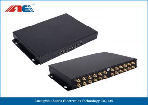 China 24 Channels Long Distance RFID Reader , Long Range RFID Card Reader Metal Plate Housing on sale
