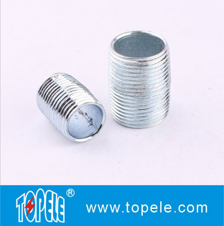 Best 1/2" to 2" Carbon Steel Electro Galvanized All Thread Conduit Nipple, RMC / IMC Conduit And Fittings wholesale