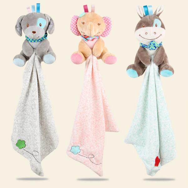 SNAS Newborn Comforter Toy Soft Boa Plush Fabric 29.5X15cm