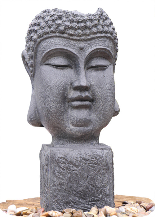 China Outside Garden Buddha Head Fountain / Asian Outdoor Fountain With CE GS TUV UL on sale