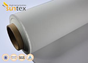 Best Heat And Cold Resistant PU Coated Fiberglass Fabric 0.41mm For Air Distribution Ducts M0 wholesale