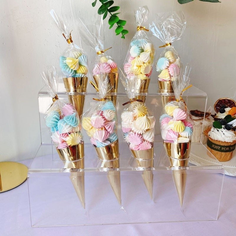 Best 2 3 6 Tiers Cupcake Acrylic Dessert Stand Custom Size Holder wholesale
