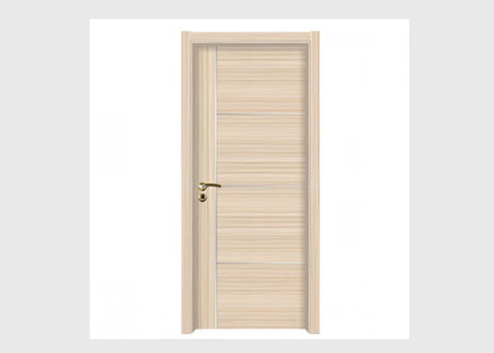 Oak Solid Wood Hotel Room Door Customized Size High Grade Wood Veneer With Lacquer