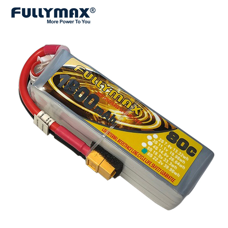 China 6s 1800mah Lipo Battery 22.2v 80c Xt60 Plug Rc Helicopter Battery Replacement on sale