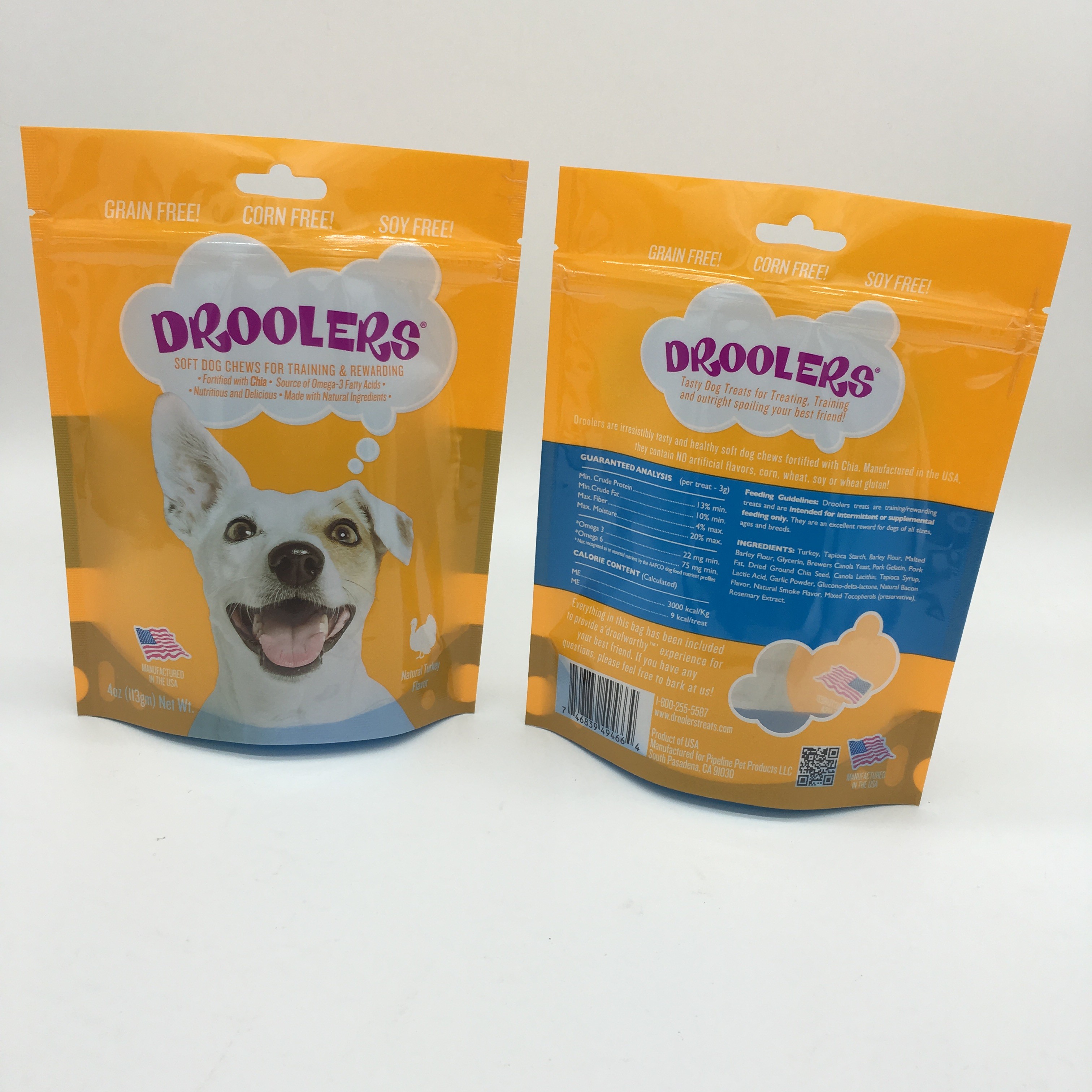 Best Custom Logo Printin stand up pouch , costco dog food yellow bag wholesale