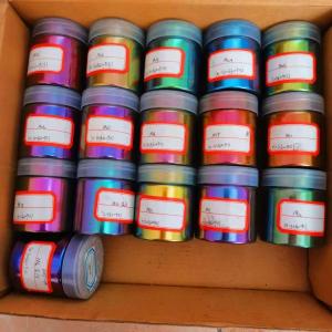 China Hyper shift pigment  chameleon color shift car paint pigment mulicolor different colors when viewed from different angle on sale