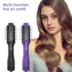 China Hair Dryer Brush Hot Air Blow Dryer Brush 5 In 1 Rotating 2 Speeds And 2 Heating Settings Ionic Styler on sale