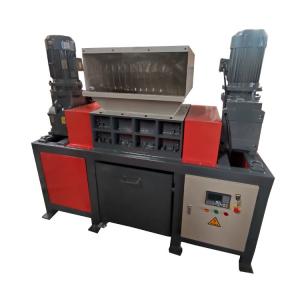 China Steel Bar Shredding Machine Double Shaft Shredder For Scrap Aluminum Iron Can on sale