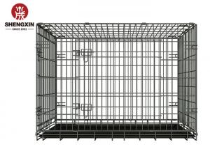 China Powder Coated 122x78x84cm Metal Puppy Crate 30 Inch Dog Kennel on sale