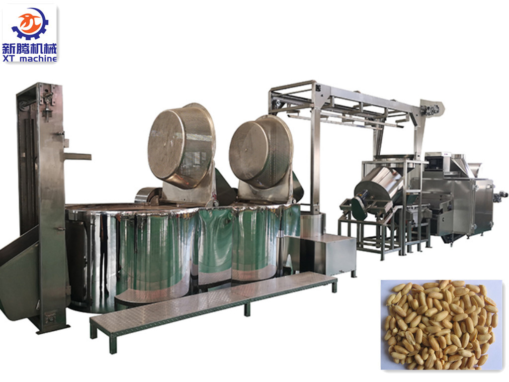 Best Electric Deep Salted Peanut Frying Machine 2000KGS/H for Groundnut wholesale
