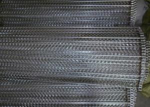China Cooling 321 Chain Mesh Conveyor Belt Stainless Steel Wire Anti Corrosion on sale