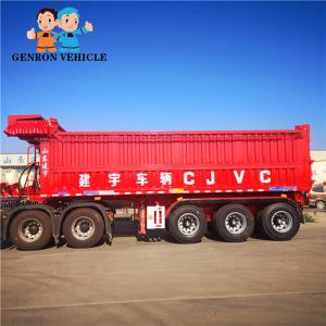 China Anticorrosive CCC CQC Limestone Tri Axle 80t Dump Semi Trailers on sale