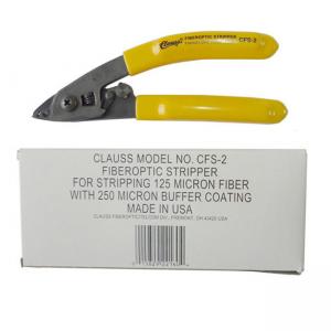 Small Size 2 Holes Fiber Optic Cable Tools Stripping Tool 165mm Length Yellow Handle