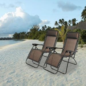 China Outdoor folding lounger chairs Portable beach sun lounger chair folding beach sun lounger recliner zero gravity chair on sale