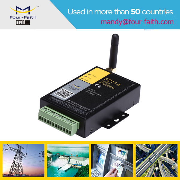 F2114 Industrial Data Logger for Data Transfer with serial port gsm modem