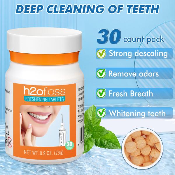Oem Dental Care Water Flosser Tablets Eco Friendly Fresh Breath Portable