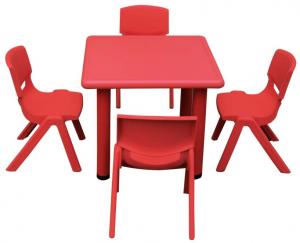 China Kids furniture plastic table and chairs for preschool on sale