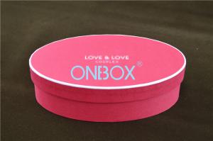 China SAP51359 Oval Shape Cardboard Jewelry Box For Necklace on sale