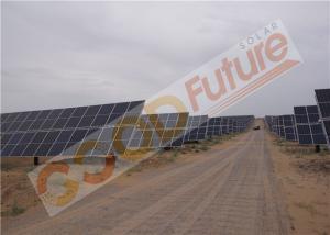 Mechanical Galvanized Steel 2P Solar Tracker With Max 100 Modules