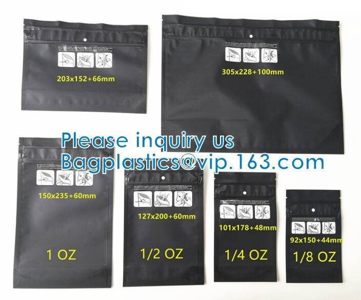 China Flower Dried Bud Stand Up Herb Mylar Barrier Bag, Dispensary Herb Fower Dried Edible Bags Packaging on sale