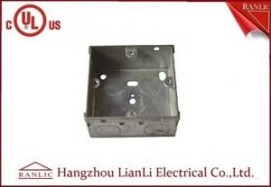 Best 75MM*75MM Steel Electrical Gang Box 20m 25mm Holes With Brass Terminal wholesale