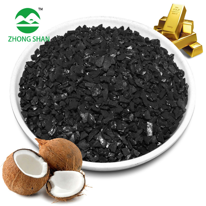 China 6-12 Mesh Granular Coconut Shell Activated Carbon For Gold Recovery Refining on sale