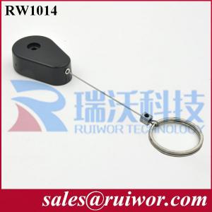 China RW1014 Drop-shaped Retractable anti theft pulling-box with key ring end connector for retail product positioning on sale